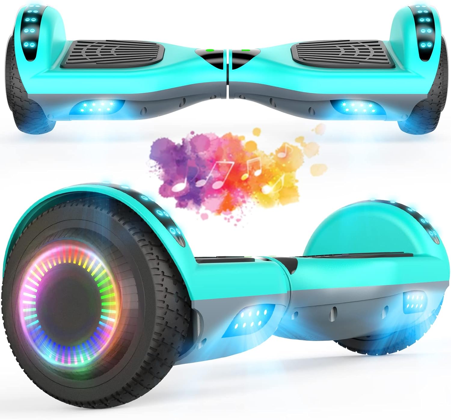 Hoverboard for Kids, 6.5" Two-Wheel Self Balancing Hoverboard Bluetooth (Blue)