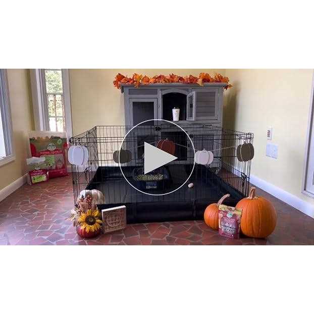 Aivituvin 47 Two Story Rabbit Hutch Bunny Cage with Wheels - Pet Supplies online store