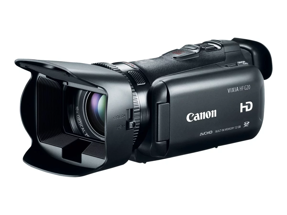 Canon VIXIA HF G20 - Camcorder - 1080p - 2.37 MP - 10x optical zoom - flash 32 GB - flash card
