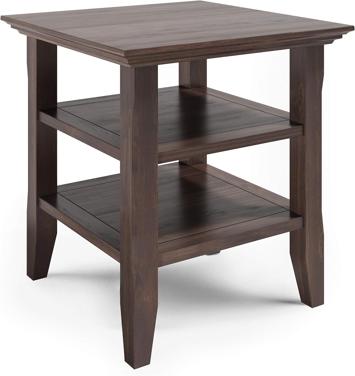 SIMPLIHOME Acadian End Table, 19 inch, Black