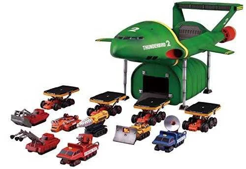 Aoshima 55021 Thunderbirds 2 u0026 Rescue Mechanic 1/350 Scale Kit