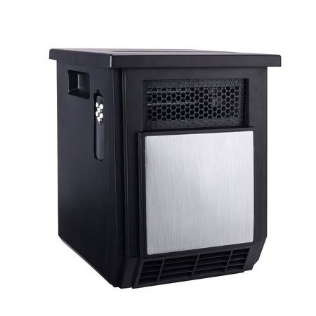 Mainstays 1500W Freestanding 4-element Infrared Cabinet Space Heater, Black, Size: 11.69in Large x 13.03in W x 14.8in H HT1168