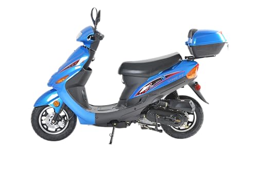 TAO 49cc / 50cc street legal fully automatic scooter moped with a Matching trunk - Choose your color