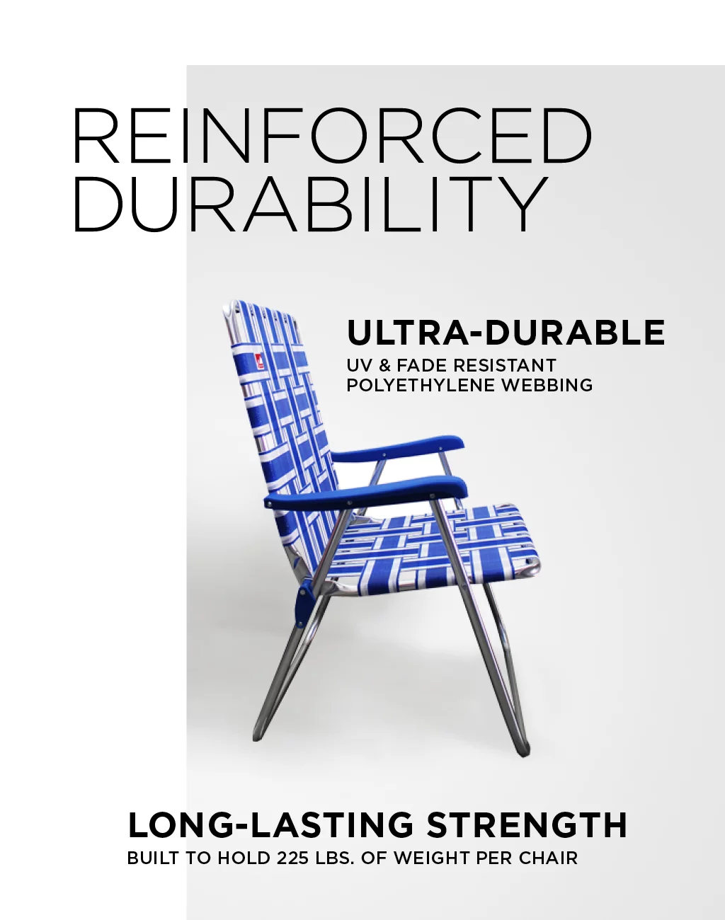 Outdoor Spectator (2-Pack) Classic Aluminum Webbed Folding Lawn / Camp Chair