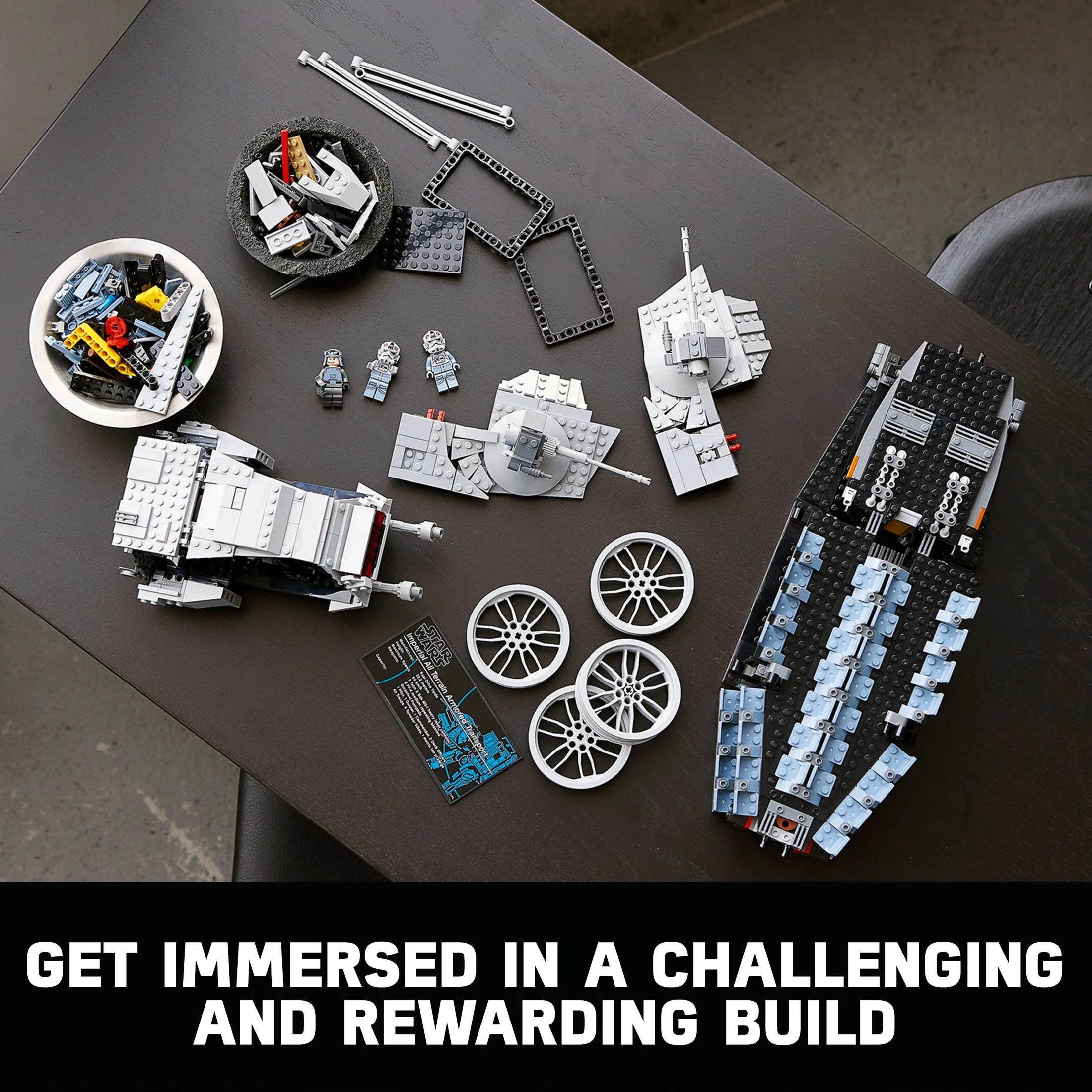 LEGO Star Wars AT-AT Walker 75313 Buildable Model - Collectible Set for Adults, Ultimate Build and Display Set, 9 Minifigures Including General Veers, Luke Skywalker, Snowtroopers and AT-AT Drivers