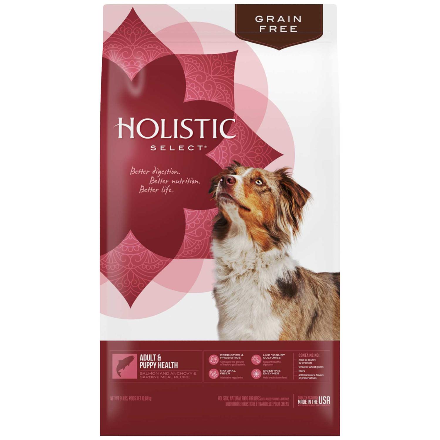 Holistic Select Puppy Salmon, Anchovy &amp; Sardine Dog Food, 26-lb bag - Pet Supplies online store