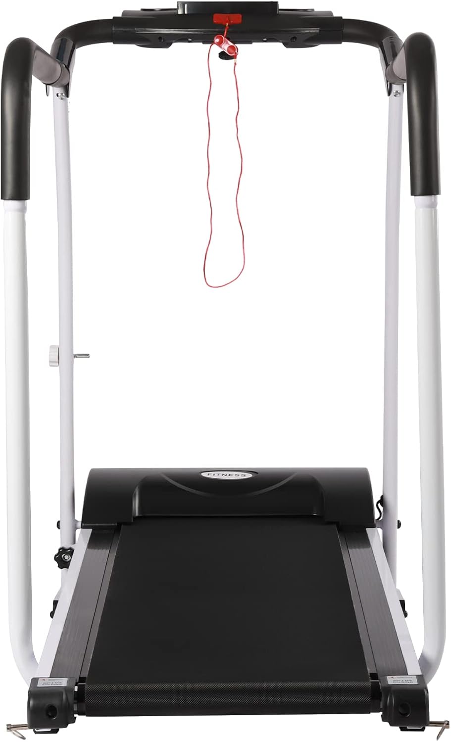 Recovery Fitness Walking Treadmill with Full Length Handrails and Heart Rate Measurement, LCD Display Screen Elderly Treadmill