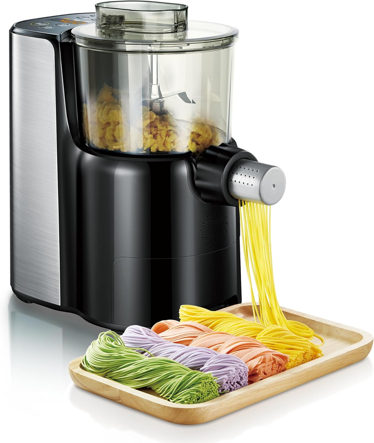 Electric Pasta Maker, Automatic Noodle Machine for Making 9 Shapes Pasta at Home, Easy to Use Pasta Making Machine for Spaghetti Enthusiast