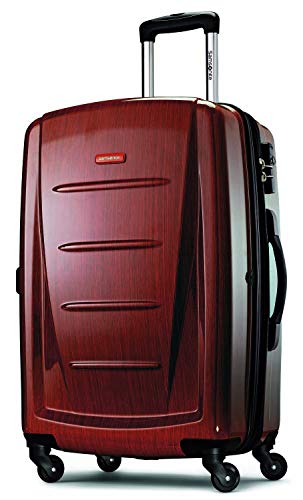 Samsonite Winfield 2 Hardside Expandable Luggage with Spinner Wheels, Brushed Anthracite, Checked-Large 28-Inch