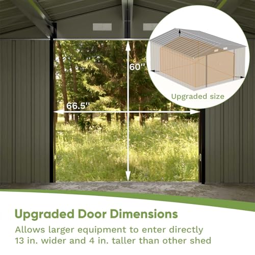 Patiowell 3 x 3 FT Outdoor Storage Shed,Small Garden Tool Storage Shed with Sloping Roof and Single Lockable Door, Outdoor Shed for Backyard Garden Patio Lawn, Grey