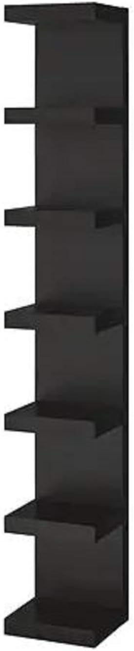LACK IKEA Shelving Unit: Black/Brown [75" x 12" x 4"]