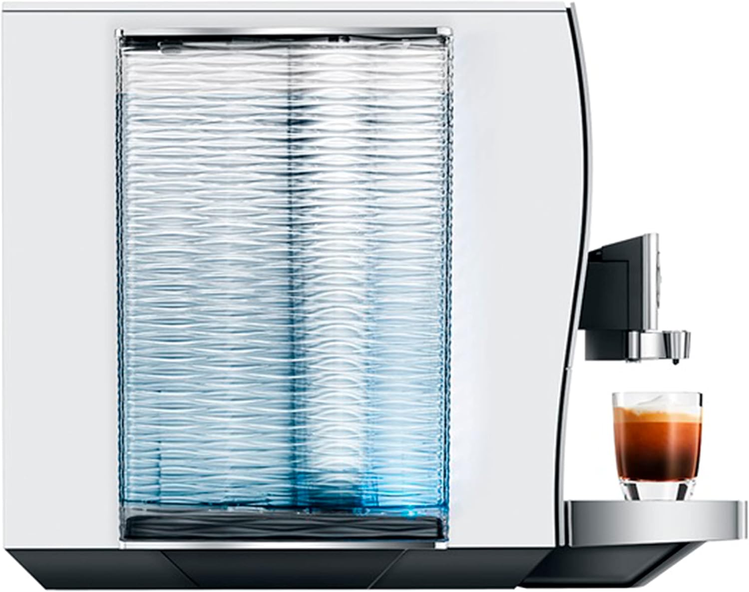 Jura Z10 Fully Automatic Coffee Machine Aluminum White with Glass Milk Container, 16.9 Oz