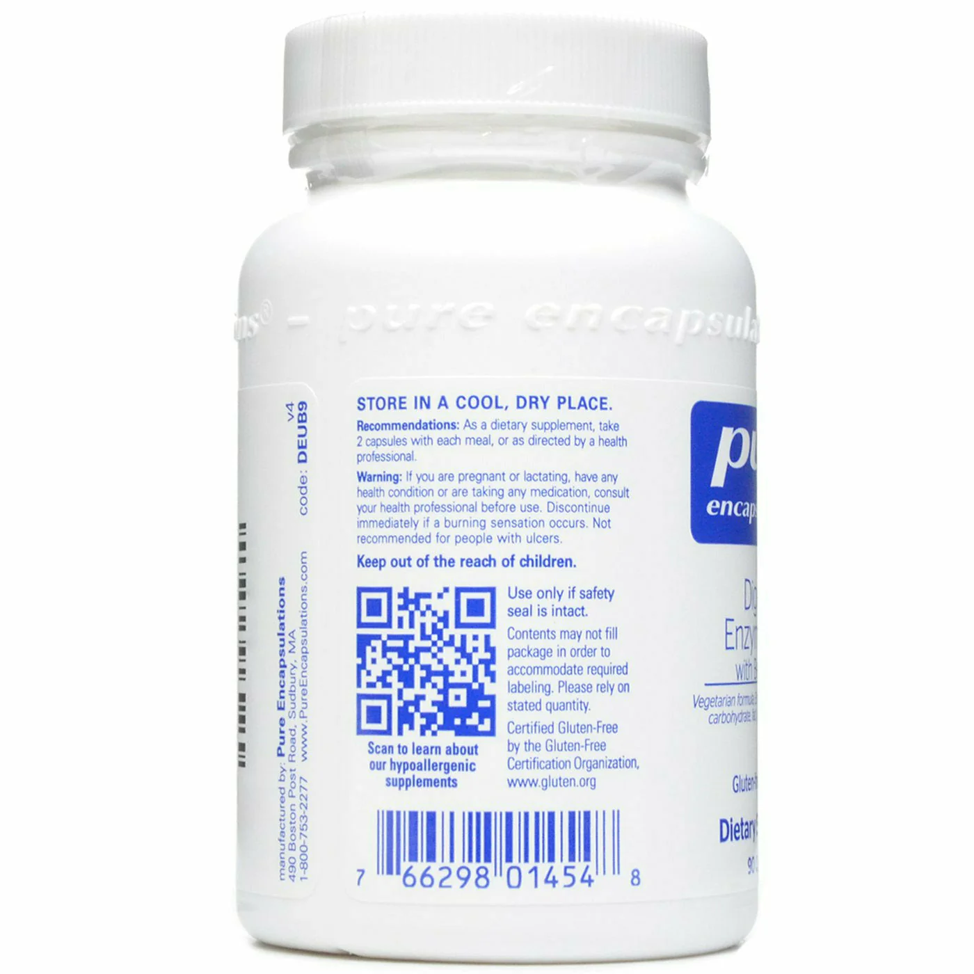 Digestive Enzymes Ultra w/ HCl by Pure Encapsulations - Kansas Nuitrition - HNZSDS