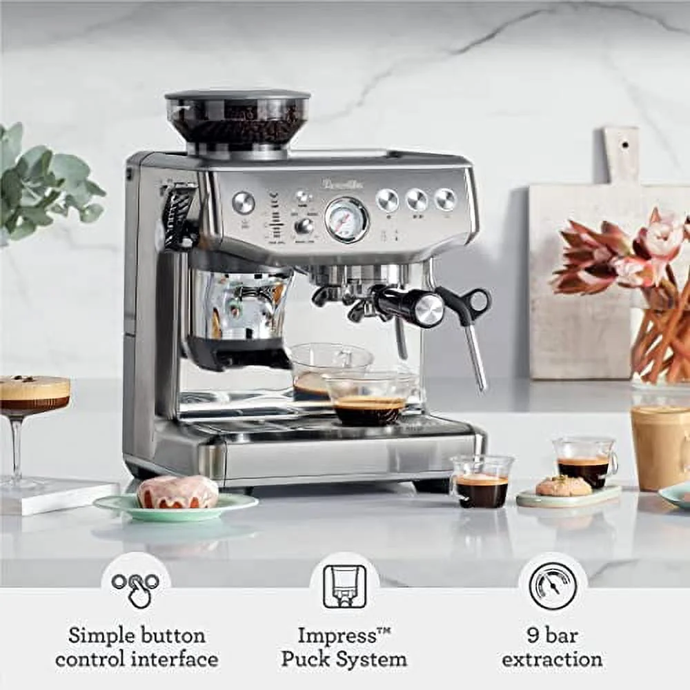 Breville Barista Express Impress Espresso Machine, 2 Liters - Stainless Steel