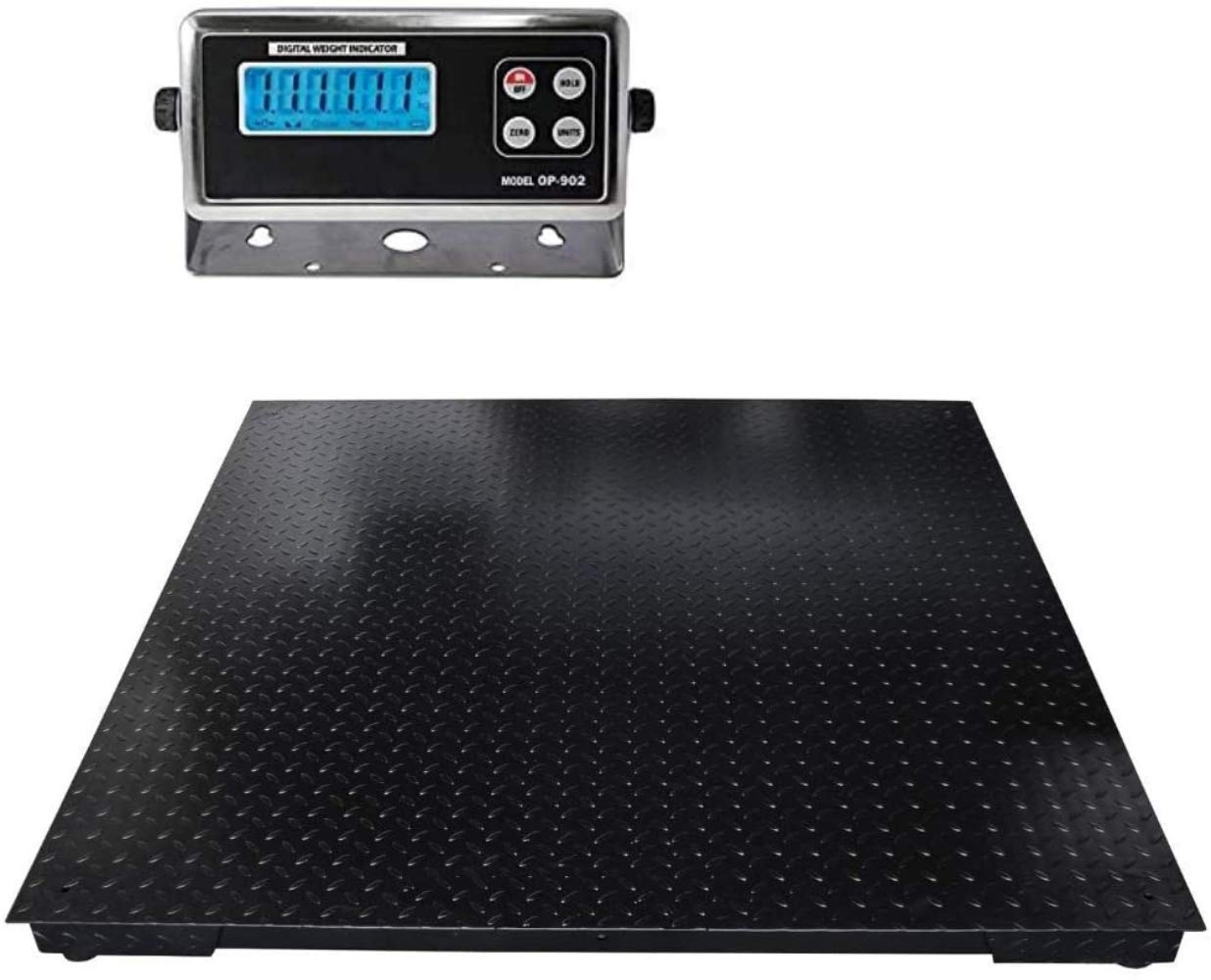 SellEton 36 x 36 Industrial Pallet Size Platform Floor Scale for Warehouse weigh Cap of 1000 x .2