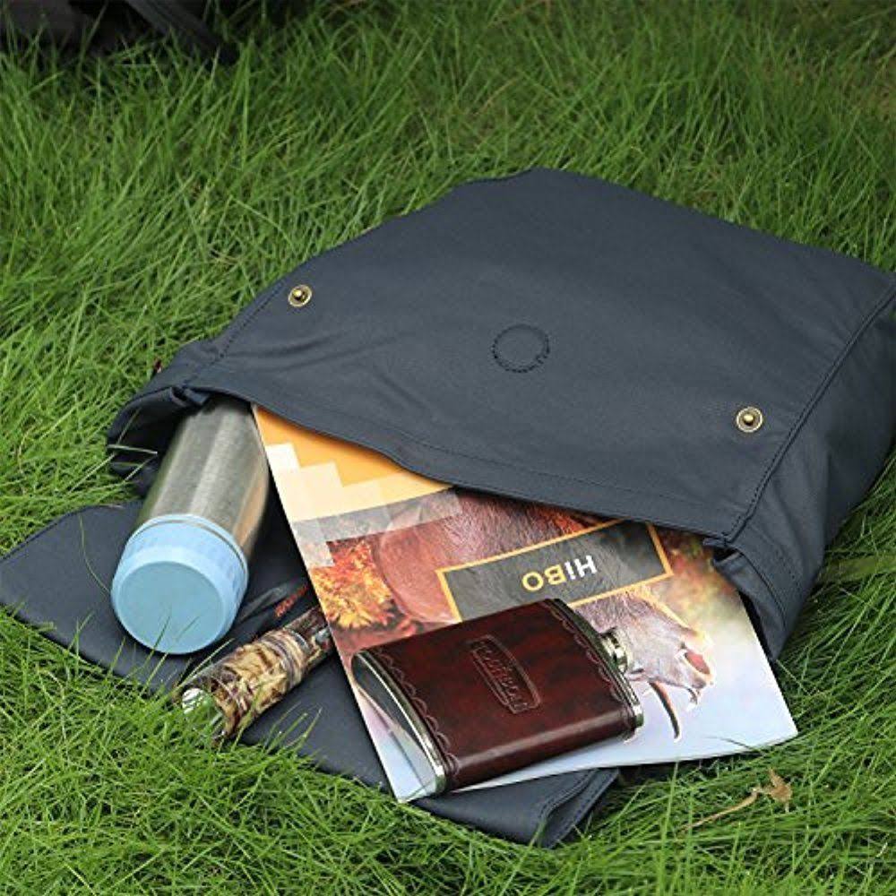 Tourbon Waterproof Canvas Bike Pannier Bag Folding Bicycle Rear Seat