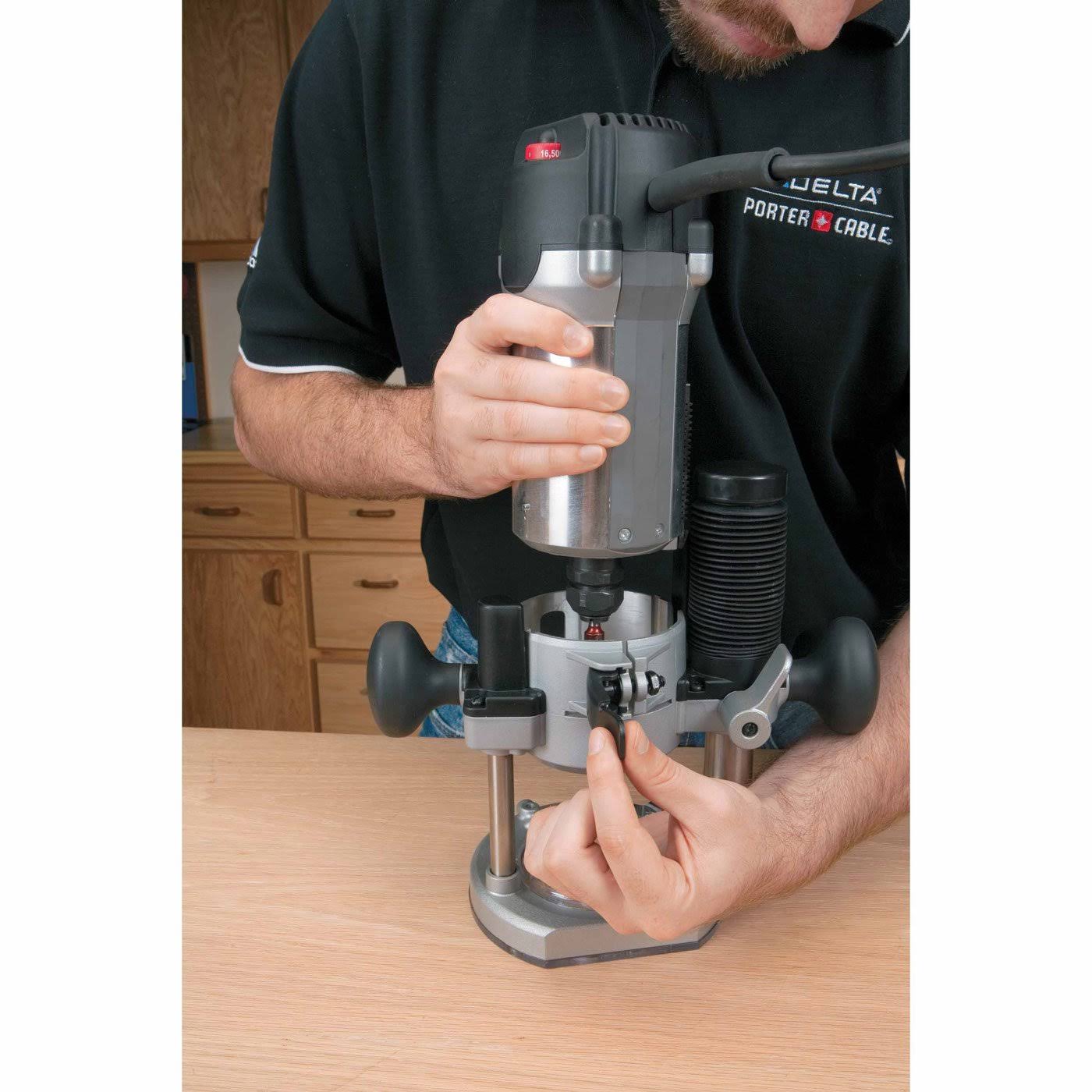 Porter-Cable 893PK Plunge u0026 Fixed Base Router Kit, 2.25 HP
