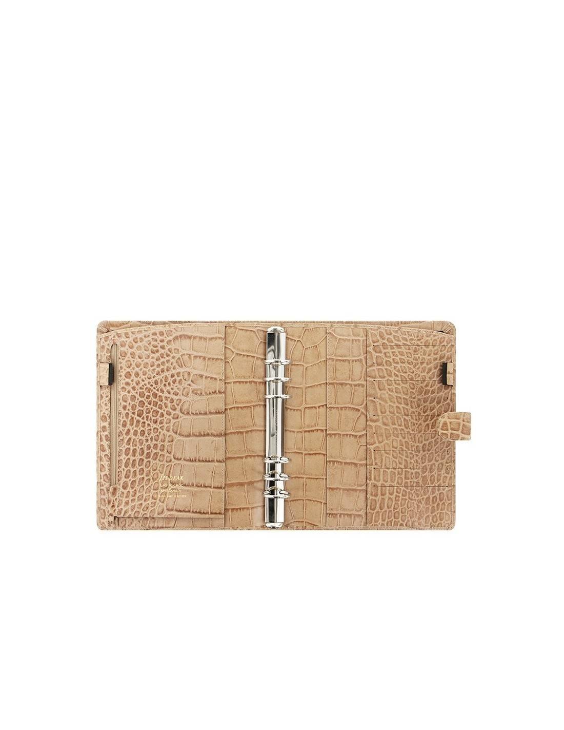 Filofax Classic Croc Fawn A5 Organizer