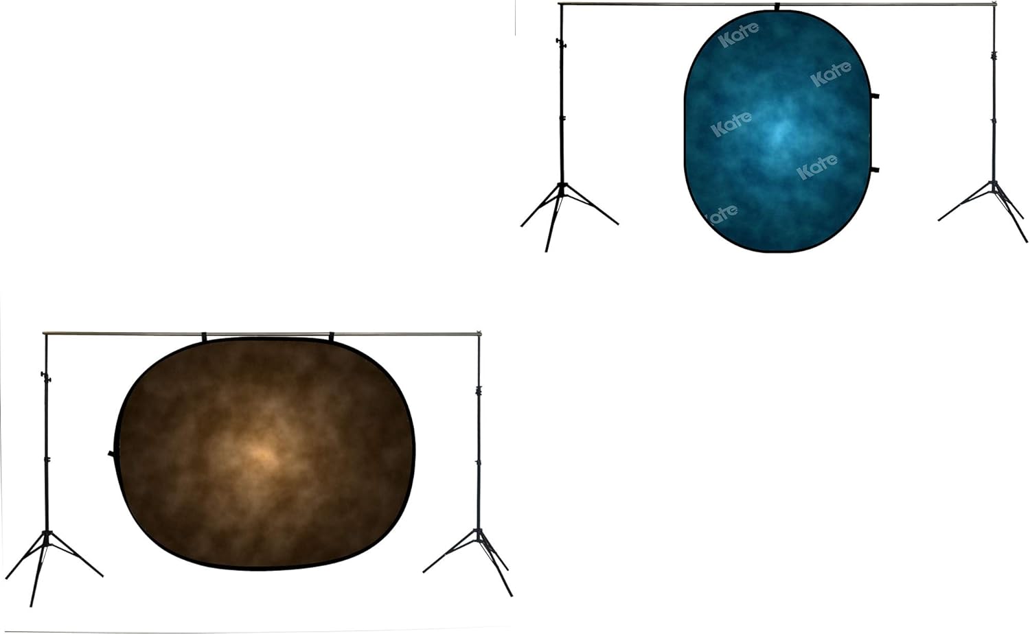 Kate Collapsible Backdrop Blue Collapsible Backdrops for Photography Portrait Collapsible Photo Backdrop 5x6.5ft