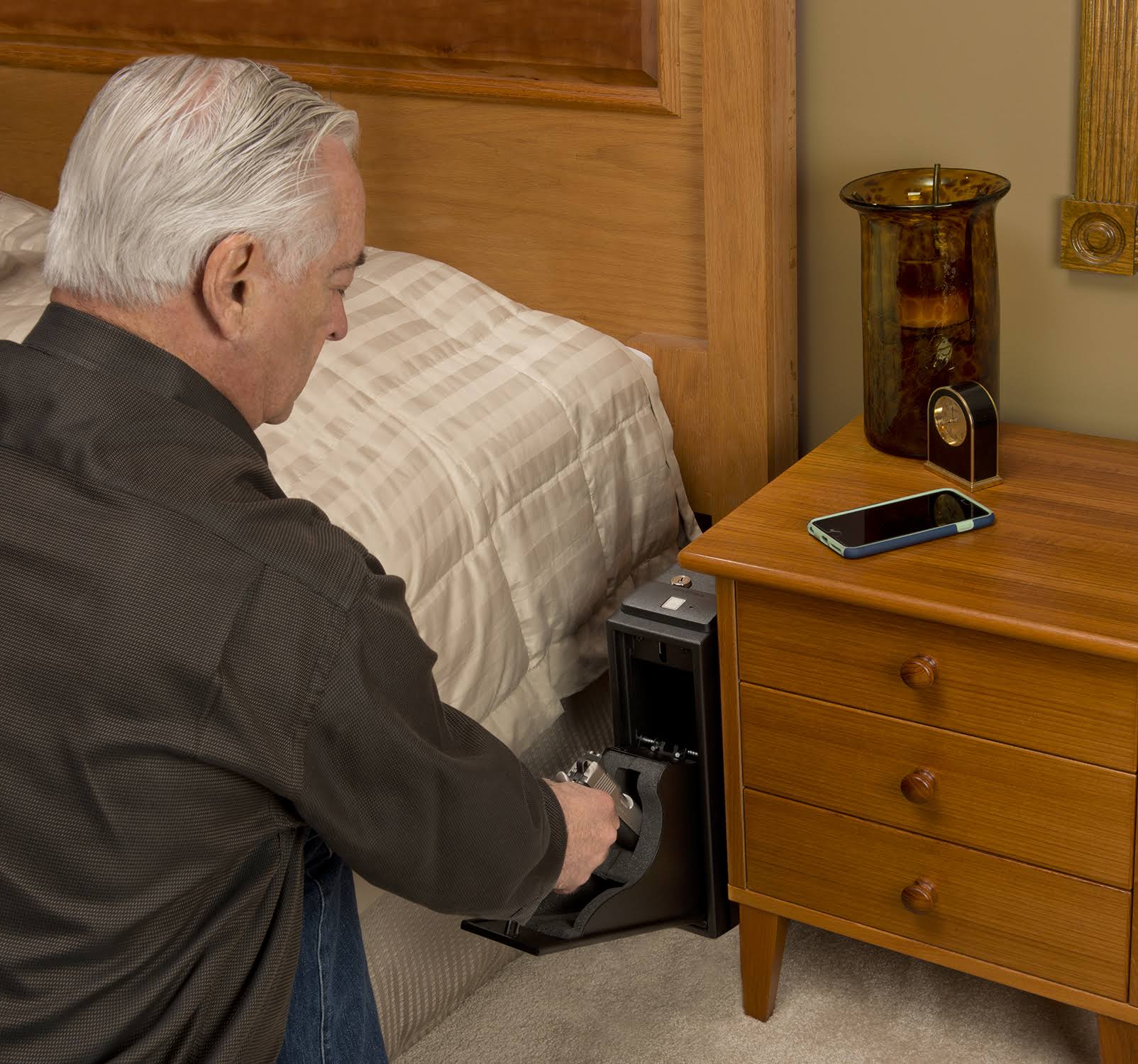 Stack-On Single Pistol Quick Access Safe Electronic Lock