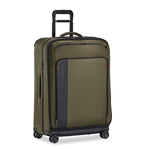 Briggs & Riley Domestic 22" Carry On Expandable Spinner - Luggage for Travel, Suitcases with Wheels, Softside Rolling Bag for Men & Women, Self-Repairing Zipper - ZDX Collection, Hunter