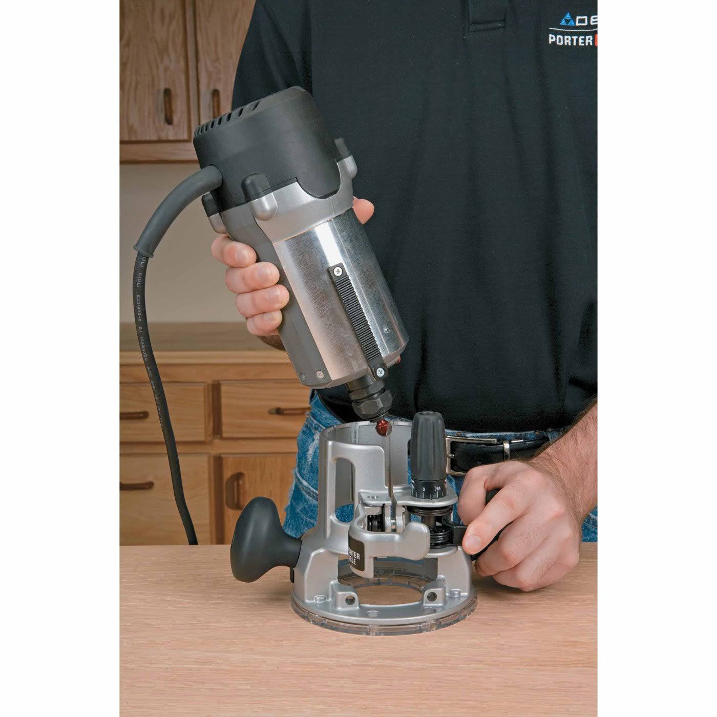 Porter-Cable 893PK Plunge u0026 Fixed Base Router Kit, 2.25 HP