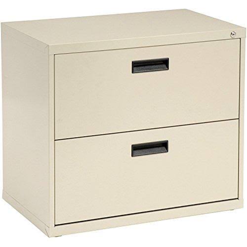 Global 248986PY 30 in. Interion Lateral File Cabinet 2 Drawer Putty