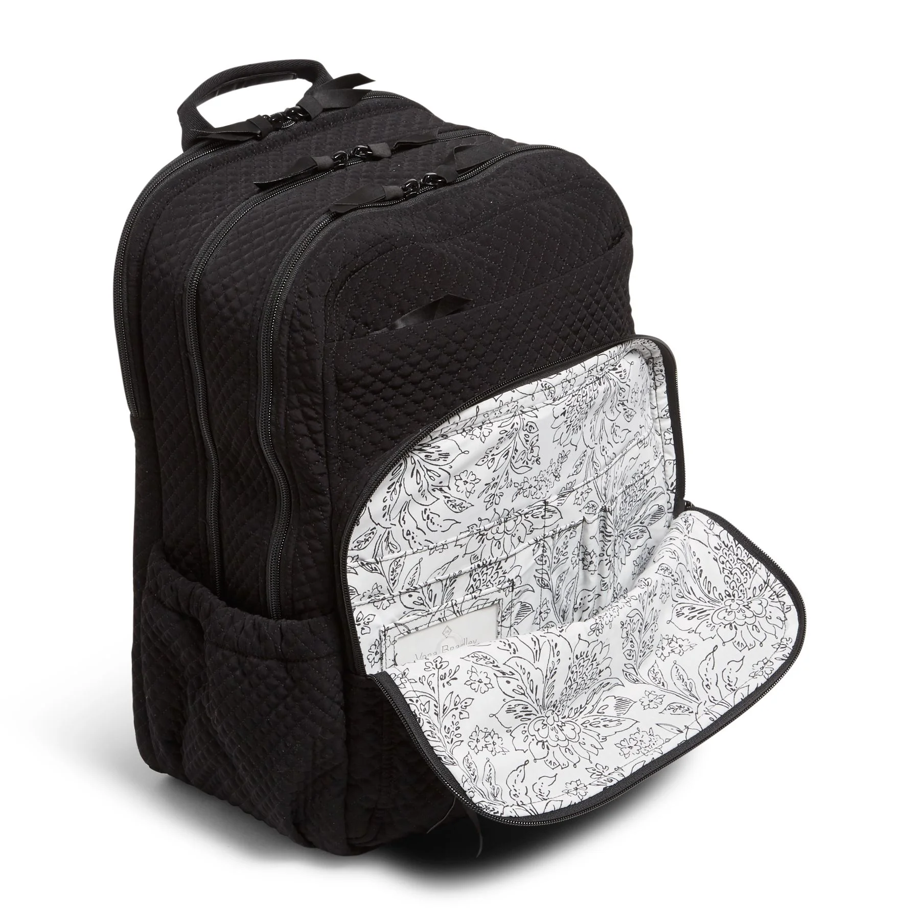 Vera Bradley XL Campus Backpack in Classic Black