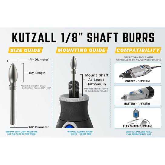 Kutzall Original 4 pc Burr Set