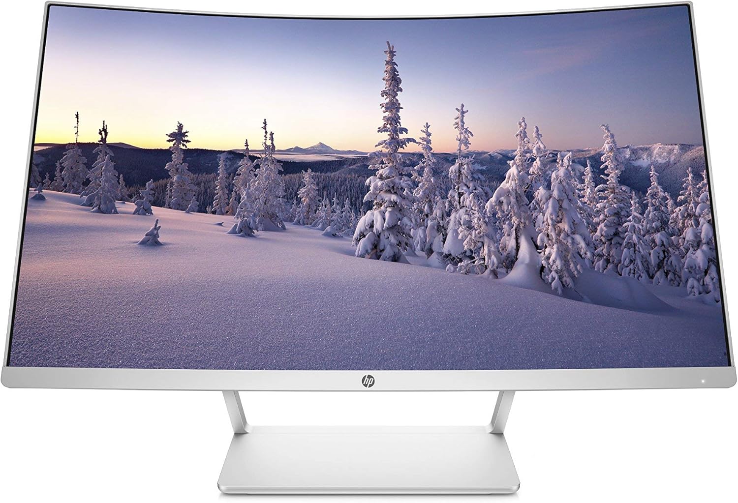 HP 27in Curved HP27SC1 LCD WLED Monitor - Silver (Renewed)