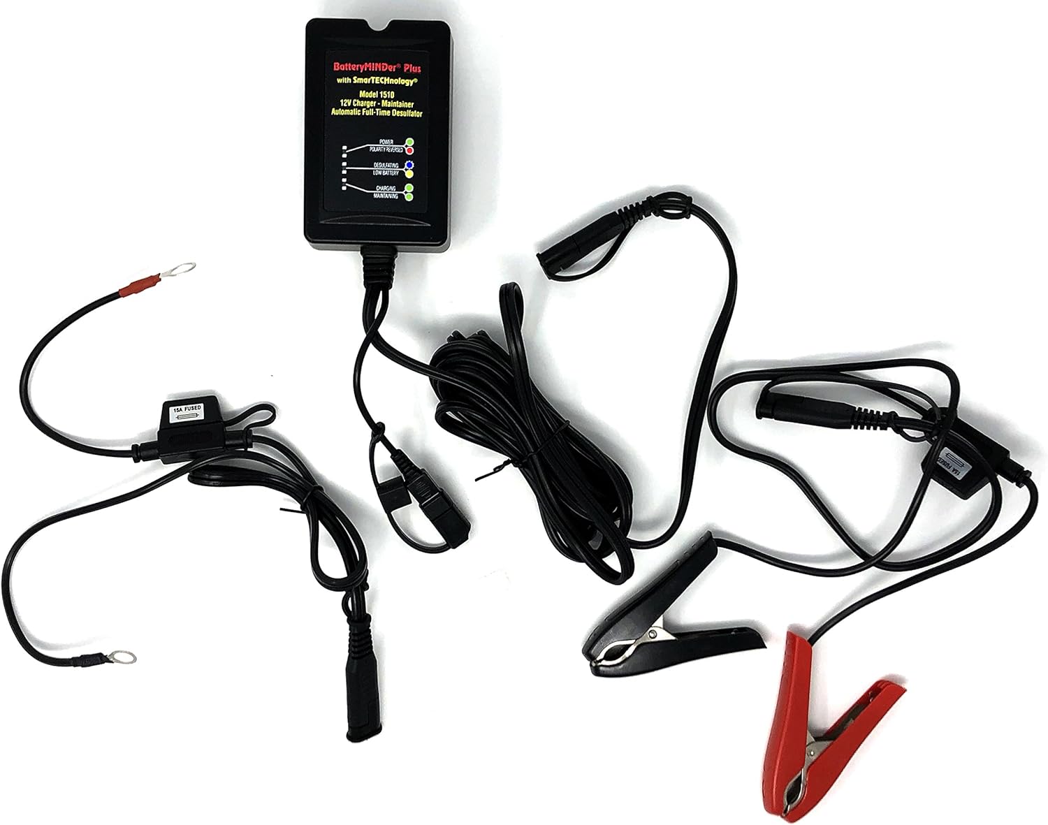 BatteryMINDer 1510: 12 Volt-1.5 Amp Battery Charger, Battery Maintainer, and Battery Desulfator �C Designed for Cars, Trucks, Motorcycles, ATV, Boats, RV