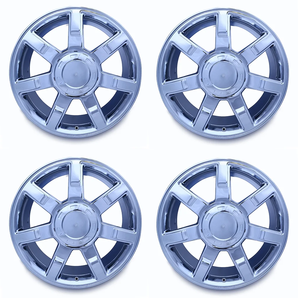 Set of 4 New 22" 22x9 Chrome Alloy Wheels for 2007-2014 Cadillac Escalade ESV EXT OEM Quality Replacement Rim