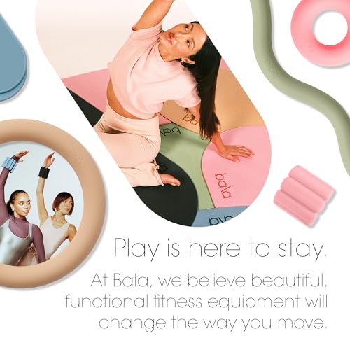 Bala Yoga Mat for Home Gym - Non Slip Exercise Mat for Home Workout, Stretching, Pilates, Aerobics & Floor & Fitness Work Out - Indoor Exercising Mat