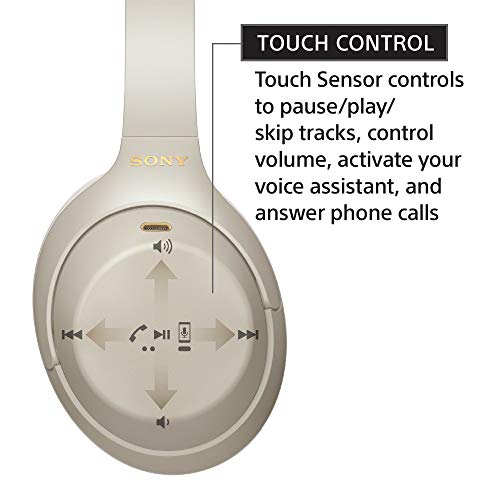 Sony WH-1000XM4 Wireless Premium Noise Canceling Overhead Headphones with Mic for Phone-Call and Alexa Voice Control, Black WH1000XM4