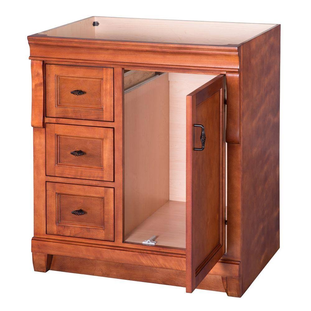 Foremost, Naples 30 in. Vanity Cabinet Only in Warm Cinnamon, NACA3021DL