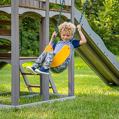 Jack & June Haven Cedar Playset with Swings, Slides, and Accessories
