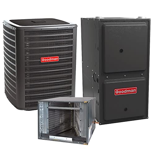 Goodman 17.2 SEER2 Two Stage Air Conditioner and 97% AFUE Variable-Speed Gas Furnace Horizontal System
