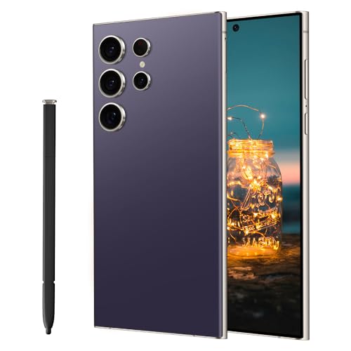 C24 Ultra 5G Smartphone,6+256GB Unlocked Phone, Android 13.0，48+108MP Zoom Camera,6.8" HD+ Display, Long Battery Life 6800mAh,Dual SIM 5G Cell Phone, Dual SIM,Build-in Pen Phone (Feather Yellow)