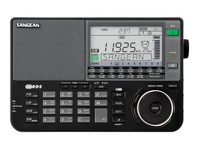 Sangean ATS-909X Portable Radio with Antenna - Black