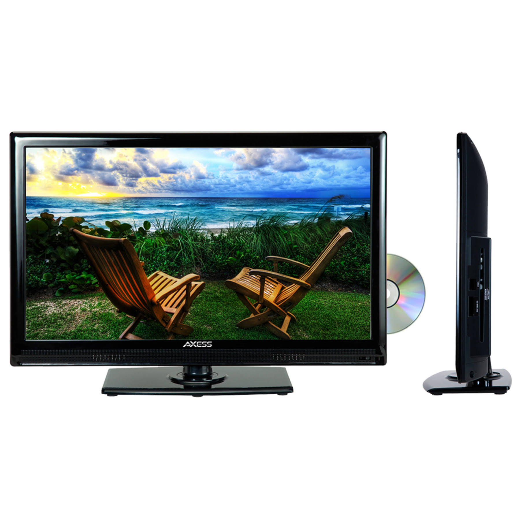 Axess TVD1801 - 19x22 LED AC/DC TV with DVD Player