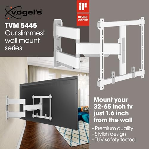 Vogel's TVM 5445 Full-Motion Ultra-Thin TV Wall Bracket for 32-65 inch TVs, Universally Compatible