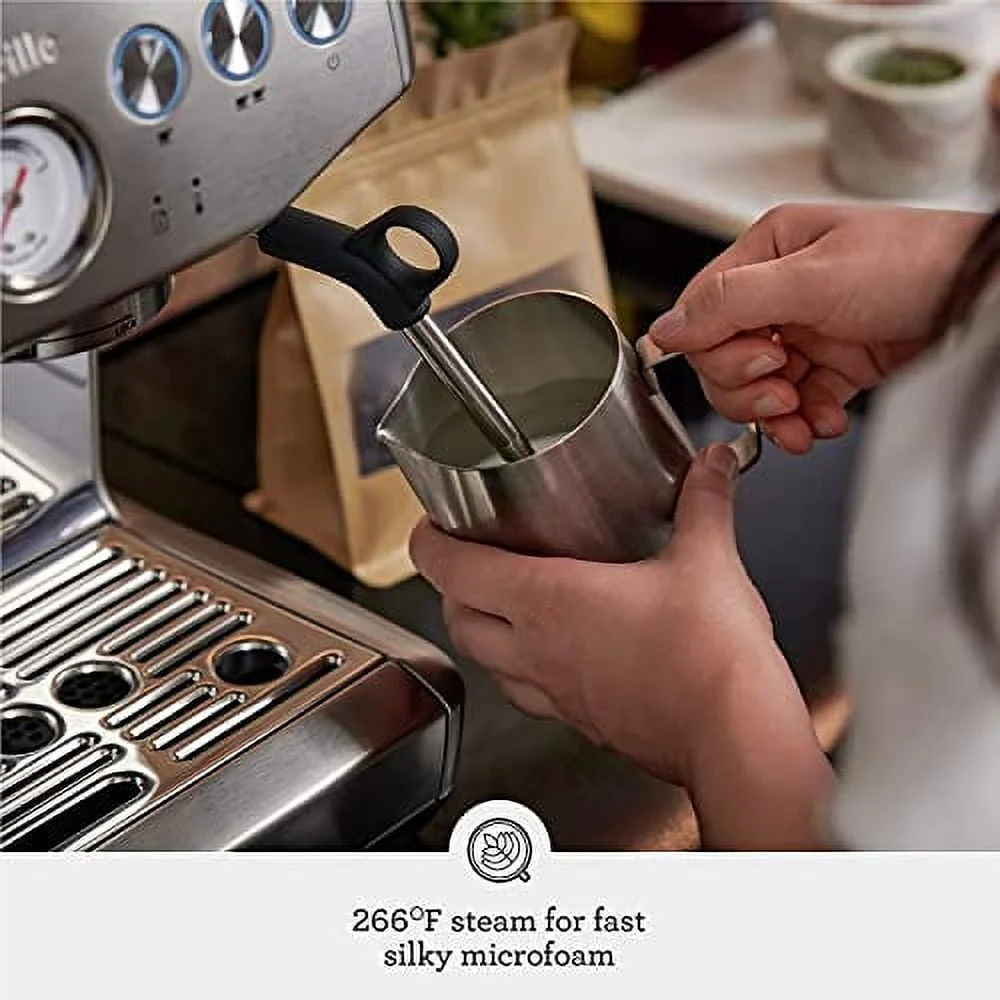 Breville Barista Express Impress Espresso Machine, 2 Liters - Stainless Steel
