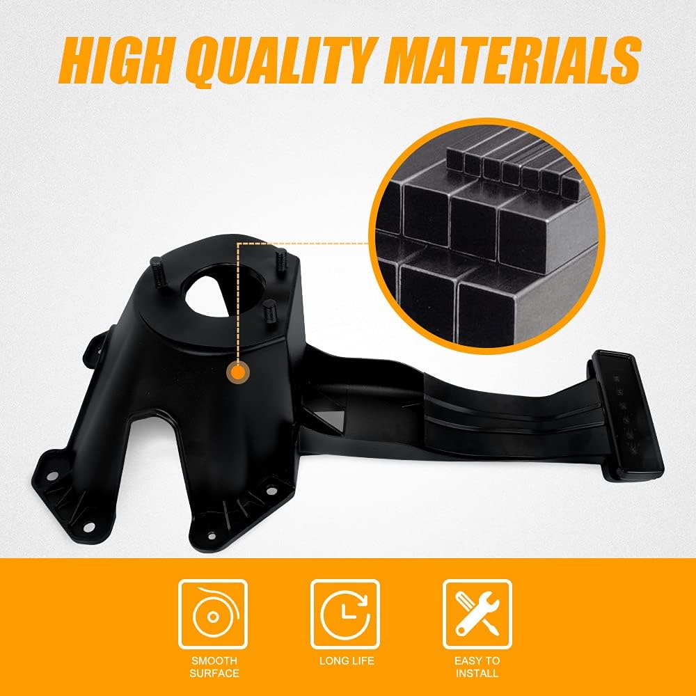 Spare Tire Holder Mounting Bracket Tire Carrier Rack With 3rd Third Center High Mount Brake Light Without Line Compatible With 2018 Jeep Wrangler JK Unlimited 2007-2017 Wrangler Replace 55397217AJ