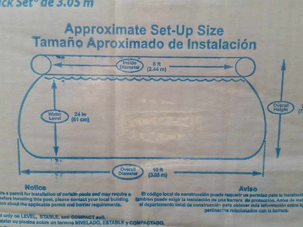 SUMMER WAVES 10' x 30 Quick Set Above Ground Swimming Pool with Filter Pump System includes Filter Cartridge with Built-in Chlorinator