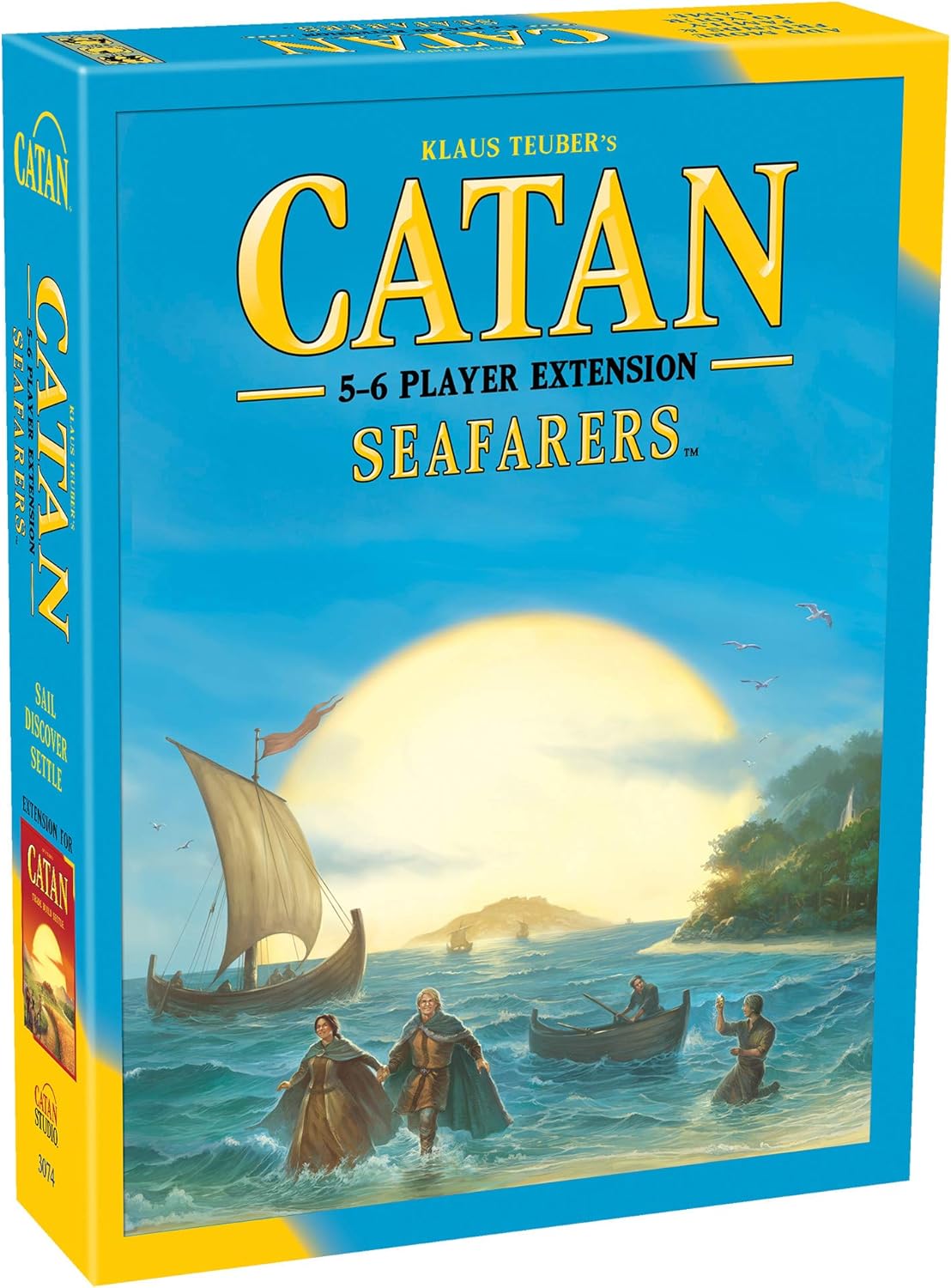 Catan Board Game (Base Game) | Family Board Game | Board Game for Adults and Family | Adventure Board Game | Ages 10+ | for 3 to 4 Players | Average Playtime 60 Minutes | Made by Catan Studio