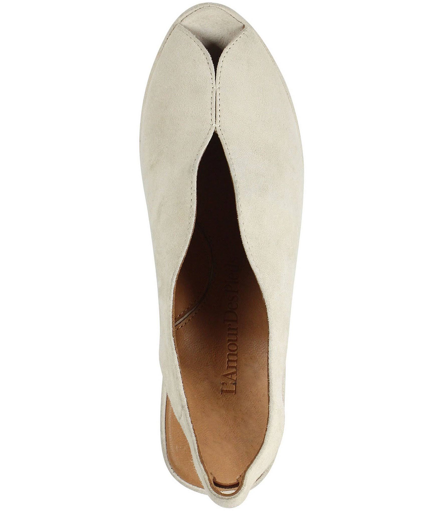 L&Amour des Pieds Odetta Suede Slingback Pumps - 8M