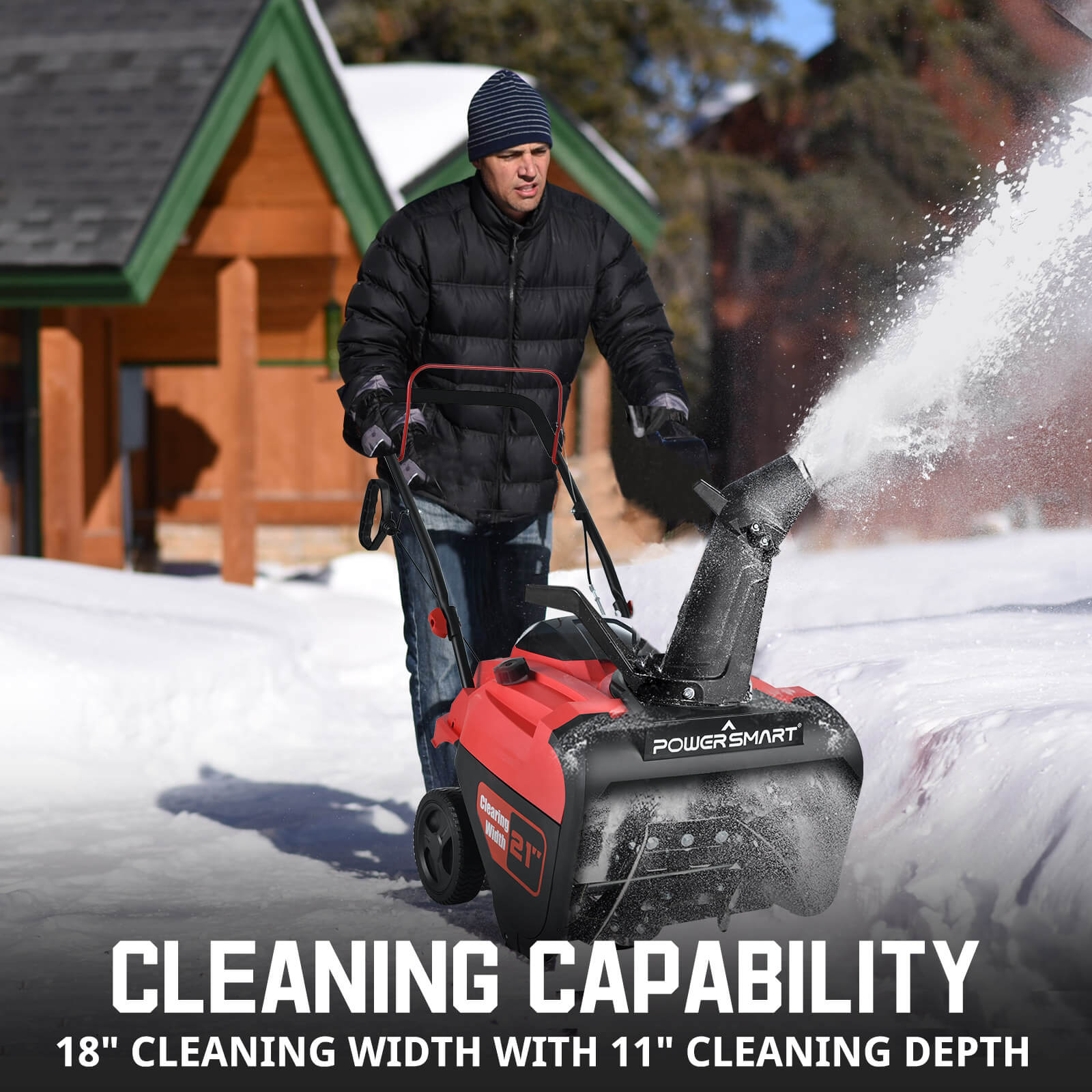 21” 212cc Single Stage Gas Snow Blower PSS1210M