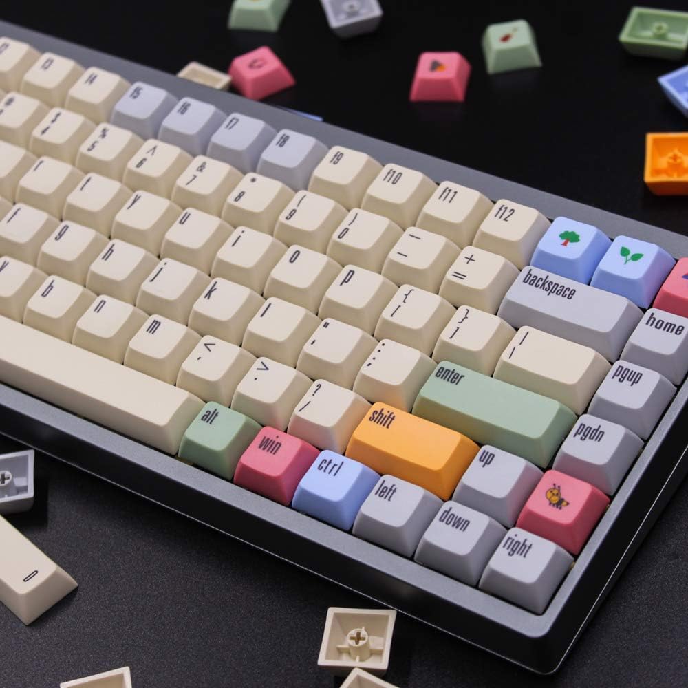 ONECAP XDAS Profile Dye-Sublimation 166 Keys Thick PBT Keycaps Compatible for MX Switch Mechanical Keyboard Keycap
