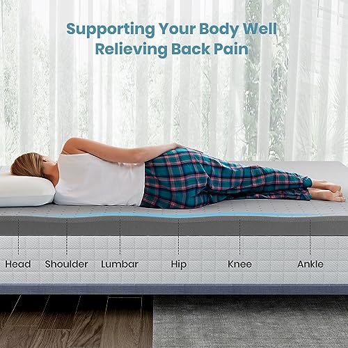 Sleepmax Extra Firm Mattress Topper King Size 2 Inch - Firm Memory Foam Mattress Topper for Pain Relief - Ventilated High Density Foam Bed Topper - No Odor, CertiPUR-US Certified