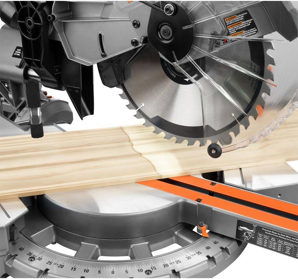 Ridgid 15 Amp Corded 12 in. Dual Bevel Sliding Miter Saw with 70 Miter Capacity